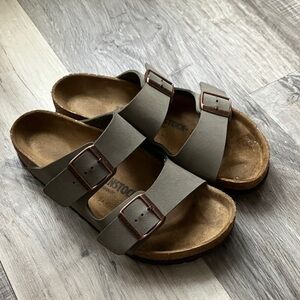 Birkenstock Olive Arizona Sandals worn once